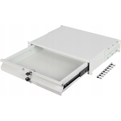 Product Συρτάρι για Καμπίνα Δικτύου Lanberg για rack 19" 2U 360mm Γκρι base image