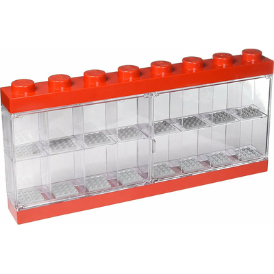 Product Βιτρίνα Lego για 16 φιγούρες κόκκινη base image