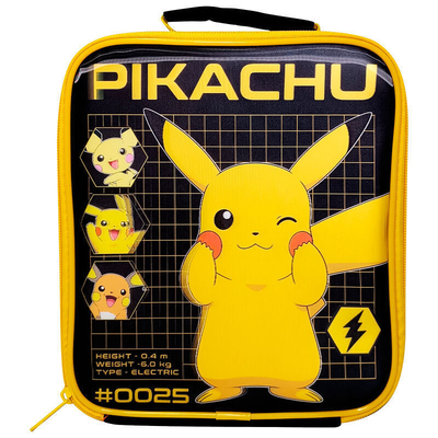 Product Ισοθερμική Τσάντα Pokemon Pikachu σακίδιο PK00023 μαύρο-κίτρινο base image