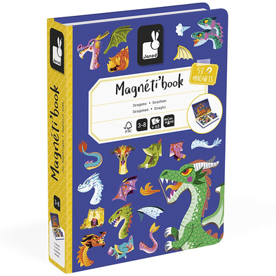 Product Παιχνίδι Κατασκευών Janod Magnetibook Δράκοι base image