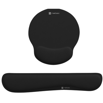 Product Σετ Mousepad Εργονομικό Natec Chipmunk 2 σε 1 μαύρο base image