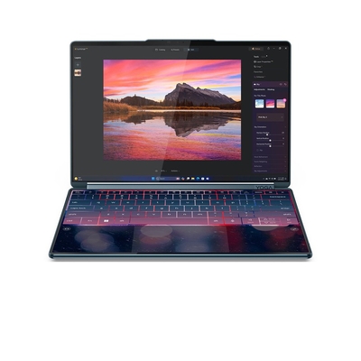 Product Laptop Lenovo 14" Yoga Book 9 14IAH10 Intel Core Ultra 7 255H Touchscreen 2.8K 32GB 1 TB SSD Win11Pro Teal (83KJ001KPB) base image
