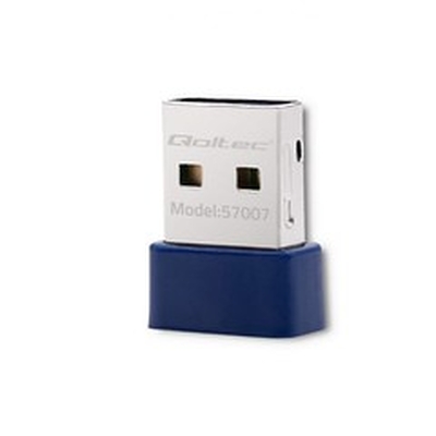 Product Αντάπτορας Δικτύου USB Qoltec 57007 Wireless Mini Bluetooth WiFi base image