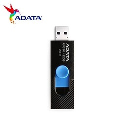 Product USB Flash 32GB Adata UV320 Type-A 3.2 Gen 1 (3.1 Gen 1) Black, Blue base image