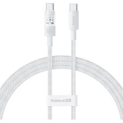 Product Καλώδιo USB Baseus Gem Type-C to Type-C fast charging 1m 100W White base image
