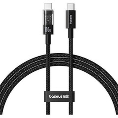 Product Καλώδιo USB Baseus Gem Type-C to Type-C fast charging 1m 100W Black base image