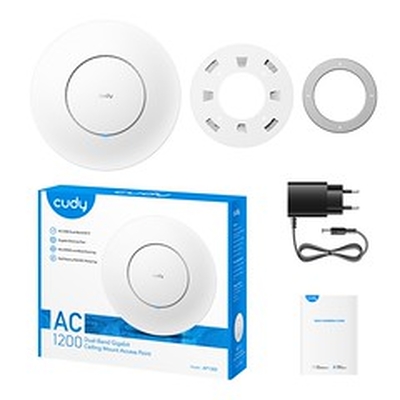 Product Access Point Cudy AC1300 White (PoE) base image