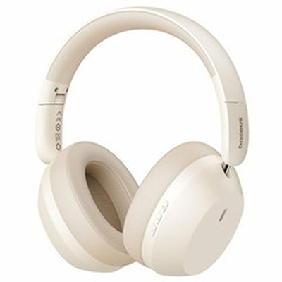 Product Ακουστικά Baseus Bass 35 Max Wired & Wireless Head-band Music Type-C Beige base image