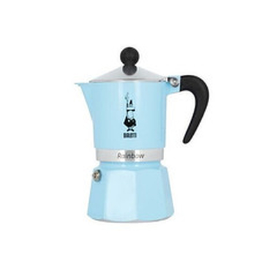 Product Μπρίκι Espresso Bialetti Rainbow 6TZ blue cafe 300 ml base image
