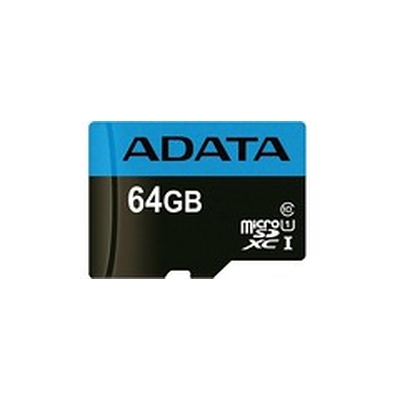 Product Κάρτα Μνήμης microSDHC 64GB Adata Class 10 UHS-I base image