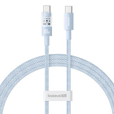 Product Καλώδιo USB Baseus Gem Type-C to Type-C fast charging 2m 100W Blue base image
