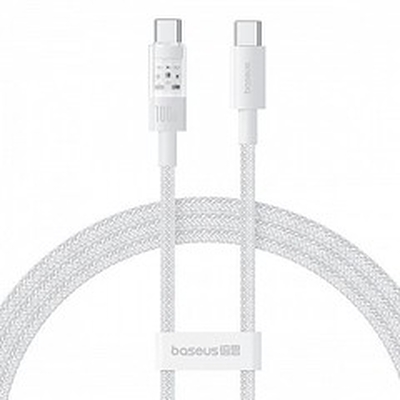Product Καλώδιo USB Baseus Gem Type-C to Type-C fast charging 2m 100W White base image