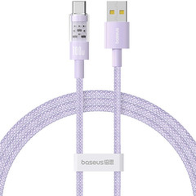 Product Καλώδιo USB Baseus Gem USB-A to Type-C fast charging 2m 100W Purple base image