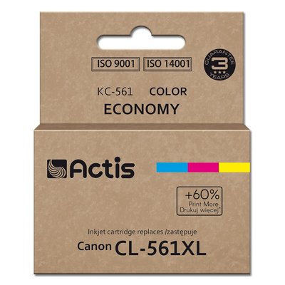 Product Μελάνι Συμβατό Actis KC-561 (for Canon CL-561XL; 18 ml; cyan, magenta, yellow). Prints 60% more base image