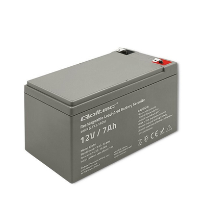 Product Μπαταρία UPS Qoltec 53076 AGM battery, 12V, 7Ah, max. 105A, Security base image