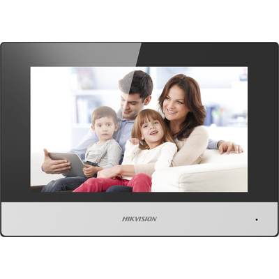 Product Μόνιτορ Θυροτηλεόρασης Hikvision DS-KH6320-WTE1 entry system (7") Black, Silver base image