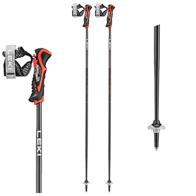 Product Μπατόν Ορειβασίας Leki POLES 3D ??AIRFOIL Black/red 120 base image