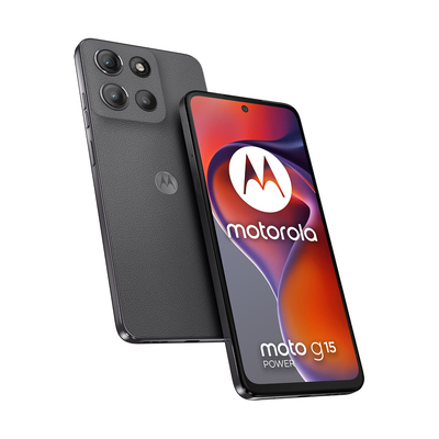 Product Smartphone Motorola moto g15 power (6.72") Dual SIM Android 15 4G 8GB 256GB Grey base image