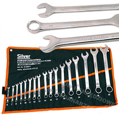 Product Γερμανοπολύγωνα combination wrench 17pcs. /Silver 6-22mm base image