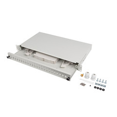 Product Network Switch Lanberg 24XSC DUPLEX / 24XLC QUAD Rack 19" 1U Gray + Accessories base image