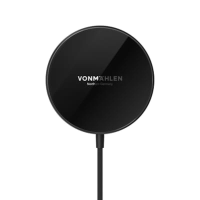Product Ασύρματος Φορτιστής Vonmahlen Charging Pad Aura Mini Black (AUM00005) base image