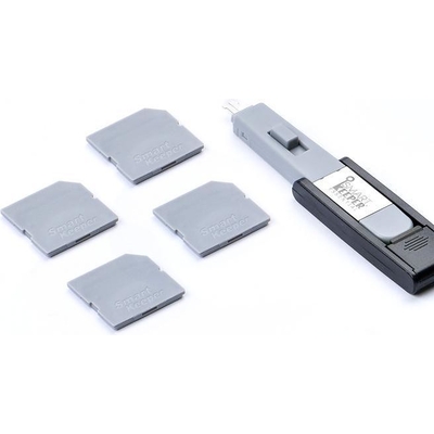 Product Port Blockers Smartkeeper MSD04PKGY 4 x Micro SD with 1 x Lock Key Gray base image