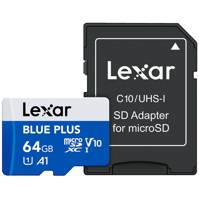 Product Κάρτα Μνήμης MicroSDXC 64GB Lexar Uhs-I/W/A Lmsblpl064G-Bnang base image
