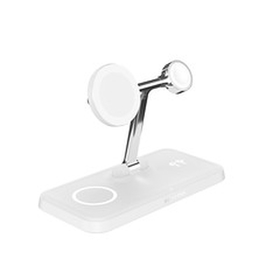 Product Ασύρματος Φορτιστής HYPER HJ3004WHGL Silver, White DC, USB Fast Indoor base image