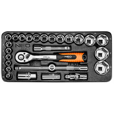 Product Σετ Εργαλείων Neo Tools 1/2" socket wrenches, set of 27 pcs, insert base image