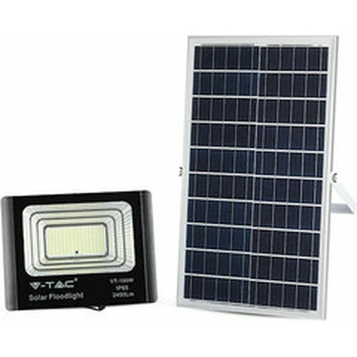 Product Ηλιακό Φωτιστικό V-TAC 35W Black IP65 Solar LED Projector, VT-100W 4000K 2450lm base image