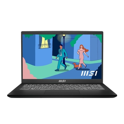 Product Laptop MSI 15.6" Modern 15 Intel Core i7 i7-1355U 16GB 512GB SSD Windows 11 Black (B13M-1086PL) base image