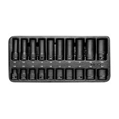 Product Σετ Εργαλείων Neo Tools 1/2" impact sockets, 10-24 mm, set of 20, insert base image