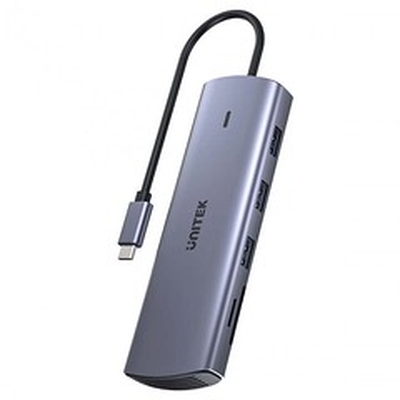 Product Docking Station Unitek 9in1 USB-C Ethernet HDMI VGA 3x USB-A PD Card Reader 100W base image