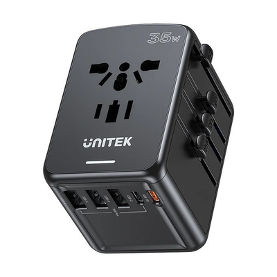 Product Φορτιστής Πρίζας Unitek EU/US/UK/AUS PD 35W Travel base image