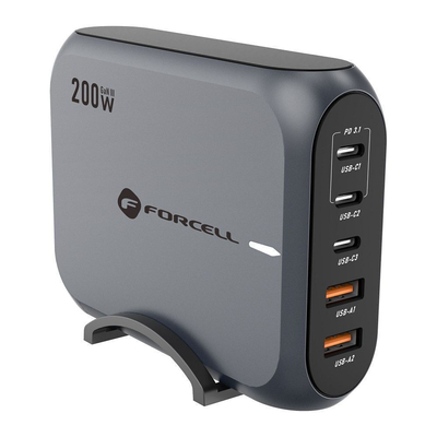 Product Φορτιστής Πρίζας Forcell F-ENERGY GaN III VT-51 3 x Type-C + 2 x USB-A base image