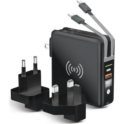 Product Power Bank Forcell F-ENERGY 5-in-1 20W with Type-C/Lightning 10000mAh Wireless base image