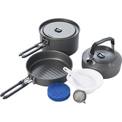 Product Σκεύη Μαγειρικής Camping Cookware set feast 2-Black base image