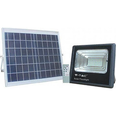 Product Ηλιακό Φωτιστικό V-TAC 16W Black IP65 Solar LED Projector, VT-40W 6000K 1050lm base image