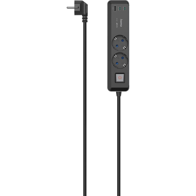 Product Πολύπριζο Hama 2 Schuko 1.4M, 2 USB-C, 1 USB-A, 65W base image