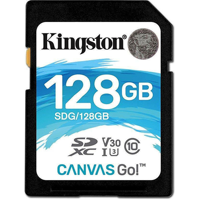 Product Κάρτα Μνήμης SDXC 128GB Kingston Canvas Go Plus Gen4 C10 UHS-I U3 V30 base image