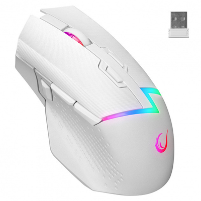 Product Gaming Ποντίκι Rampage DROP M3 RGB 1000Hz 10000DPI White base image