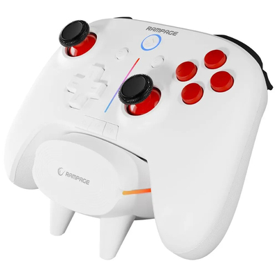 Product Gamepad Rampage Hydra Pro Wireless RGB Pad with Charging Station White base image