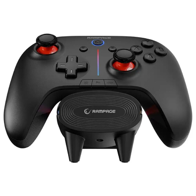Product Gamepad Rampage Hydra Pro Wireless RGB Pad with Charging Station Black base image