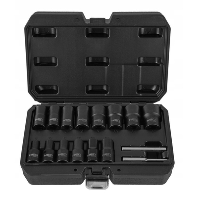 Product Σετ Εργαλείων Neo Tools 1/2" sockets, for damaged nuts - set of 16 pcs. base image