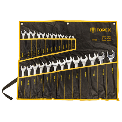 Product Σετ Εργαλείων Topex combination wrenches 6-32 mm, set of 26, sheet base image