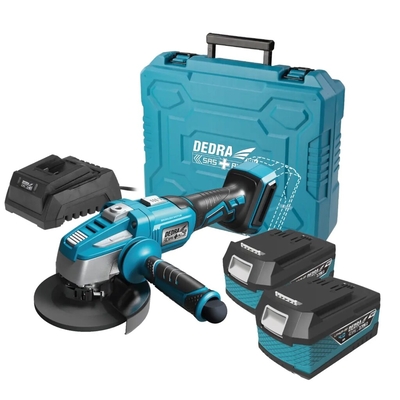 Product Γωνιακός Τροχός Dedra Cordless 18V 2*4.0AH SAS+ base image
