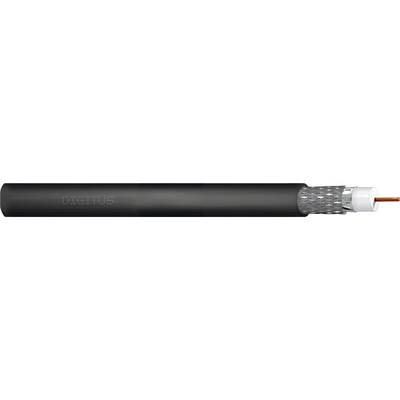 Product Καλώδιο Κεραίας Digitus RG-6 75 Ohm, (2x foil + 77% braid), Fca, PE, 500m, Black base image