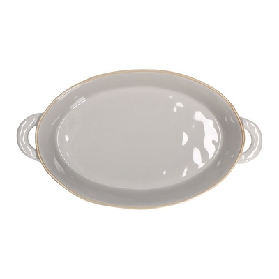 Product Ταψί Rose&Tulipani CONCERTO GRIGIO PERLA Baking dish 37 x 22 cm base image
