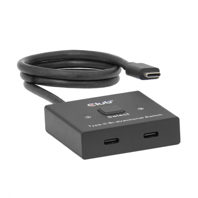 Product USB Hub Club 3D USB-C Switch 2<->1 10Gbps + 100W PD M/F base image