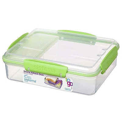 Product Δοχείο Φαγητού Sistema Snackbox Snack Attack Duo TO GO 975ml mint base image